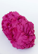 Bolso mano rosas fucsia