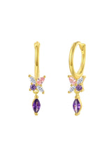 Aros Mariposa Cristal