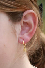 Aros estrella dorada