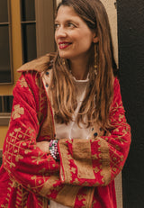 Chaqueta terciopelo rojo