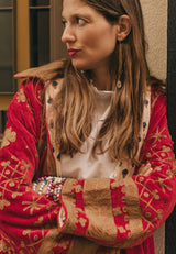 Chaqueta terciopelo rojo