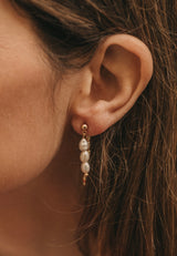 Pendientes tres perlas