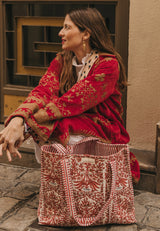 Chaqueta terciopelo rojo