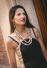 PENDIENTES ROCHI AZUL