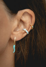 Ear cuff Summer turquesa
