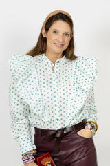 Camisa círculos verdes