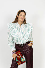 Camisa círculos verdes