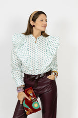 Camisa círculos verdes