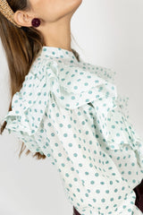 Camisa círculos verdes