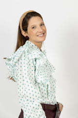 Camisa círculos verdes