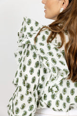 Camisa pluma verde