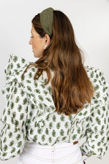 Camisa pluma verde