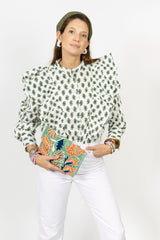 Camisa pluma verde