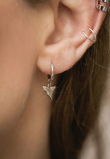 Ear cuff gordo doble plata
