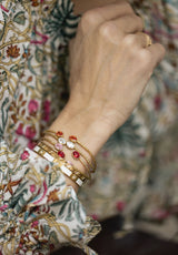 Pulsera esmalte blanco