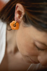 Aros Altea Flor Naranja