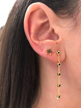 Pendientes firmamento negro