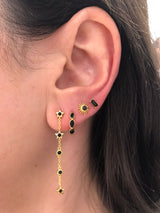 Pendientes firmamento negro