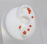 Pendientes Rayo XS Coral