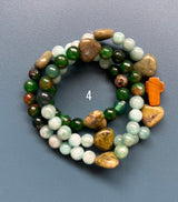 Rosario pulsera collar piedra niño