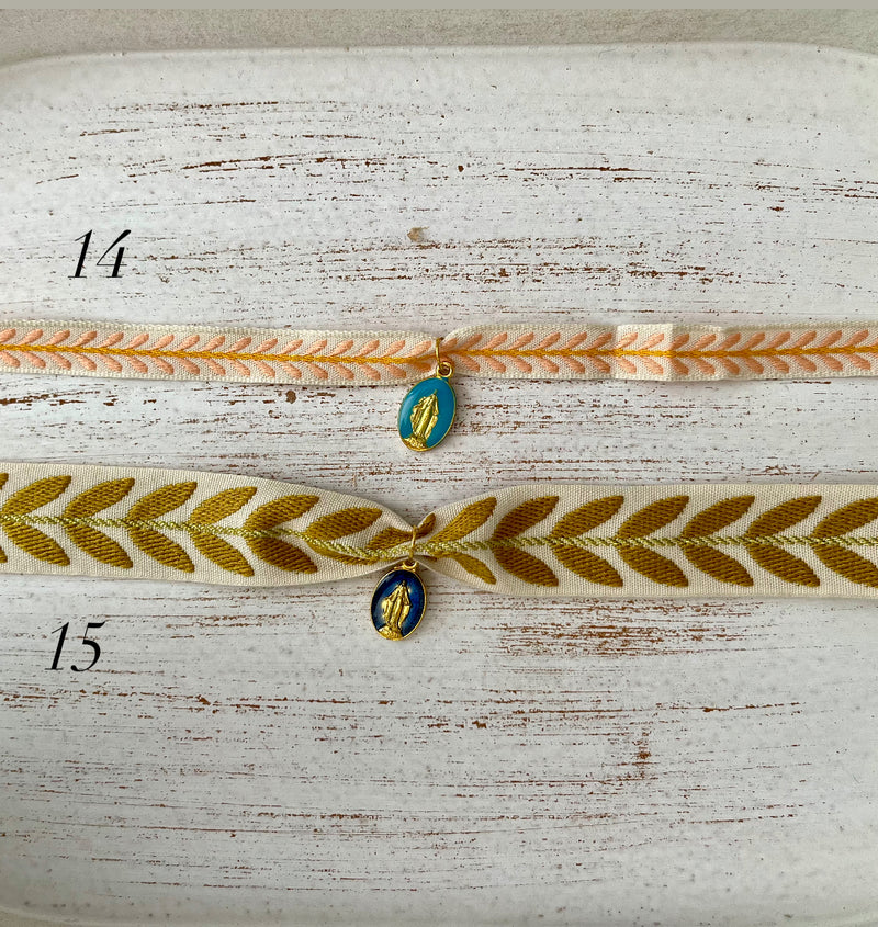 Pulsera Milagrosa tela Anawim