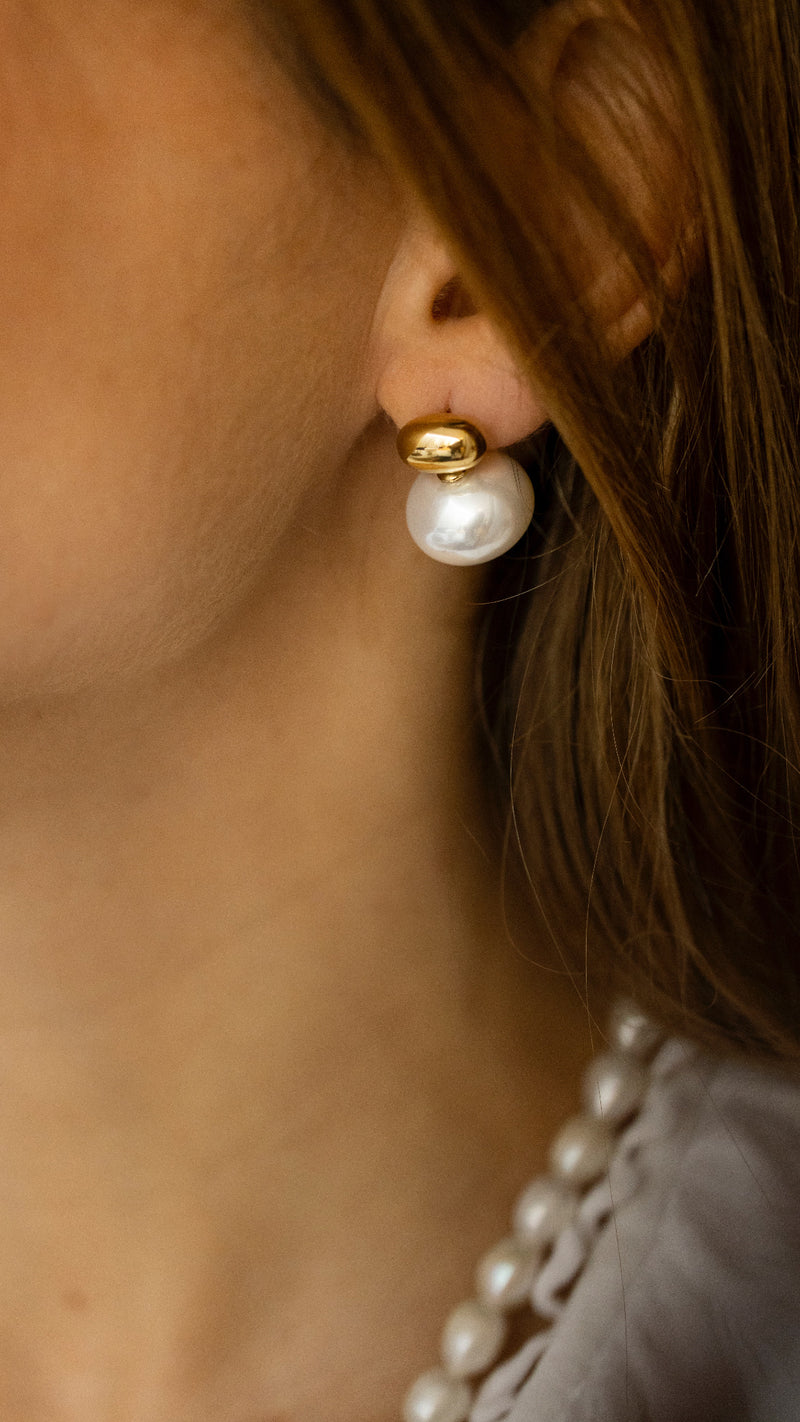 Pendientes Perlotas  Baguette