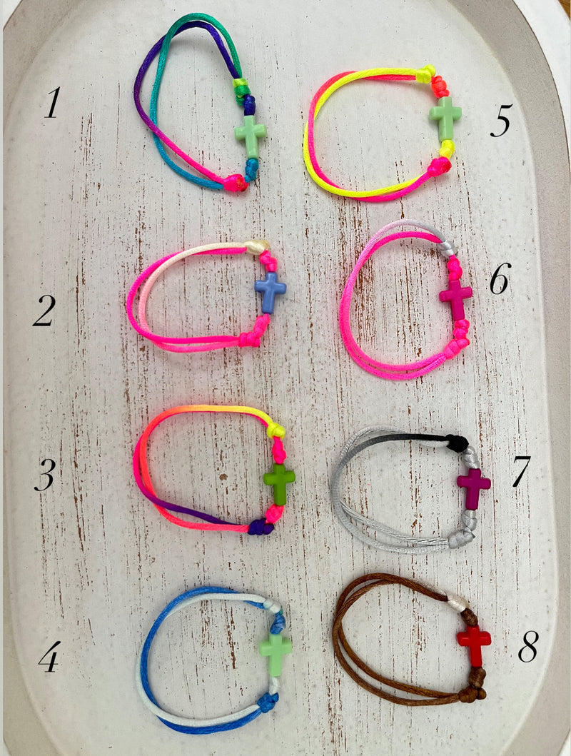 Pulsera colores cruz Anawim