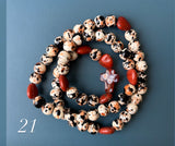 Rosario Collar 3 Vueltas Piedras Naturales hecho a mano