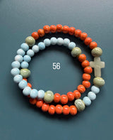 Rosario pulsera cerámica dos vueltas