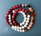 Rosario Collar 3 Vueltas Piedras Naturales hecho a mano