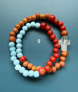 Rosario pulsera cerámica dos vueltas