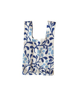 Bolso tela flores azul