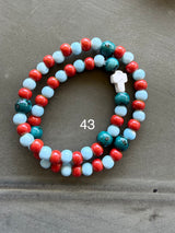 Rosario pulsera cerámica dos vueltas