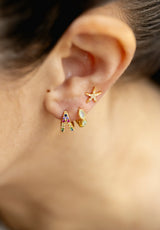 Aros Lagrimado Verde agua