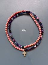 Collar / pulsera piedras cruz