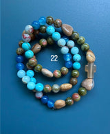 Rosario pulsera collar piedra niño
