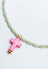 Colgante elástico cruz