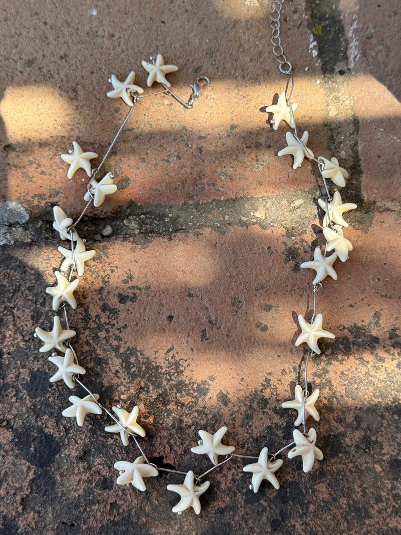 Collar estrellas plata