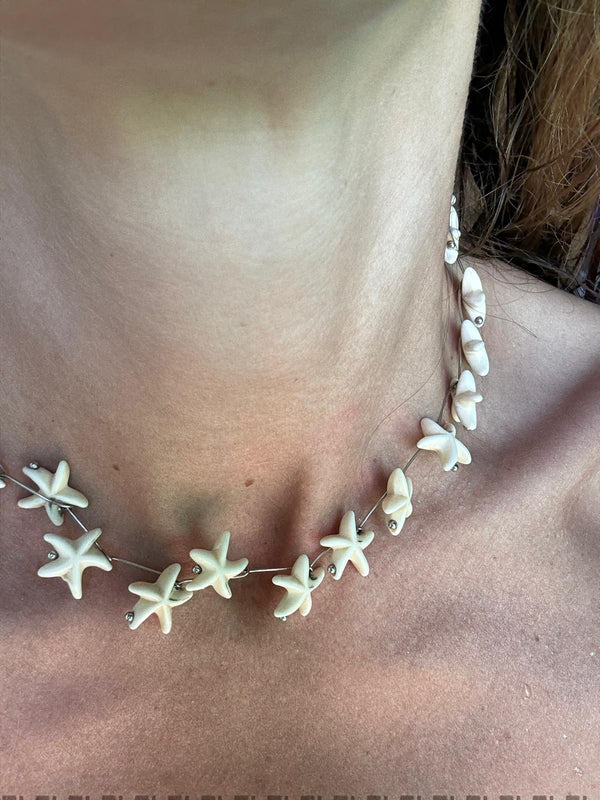 Collar estrellas plata