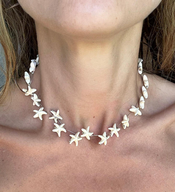 Collar estrellas plata