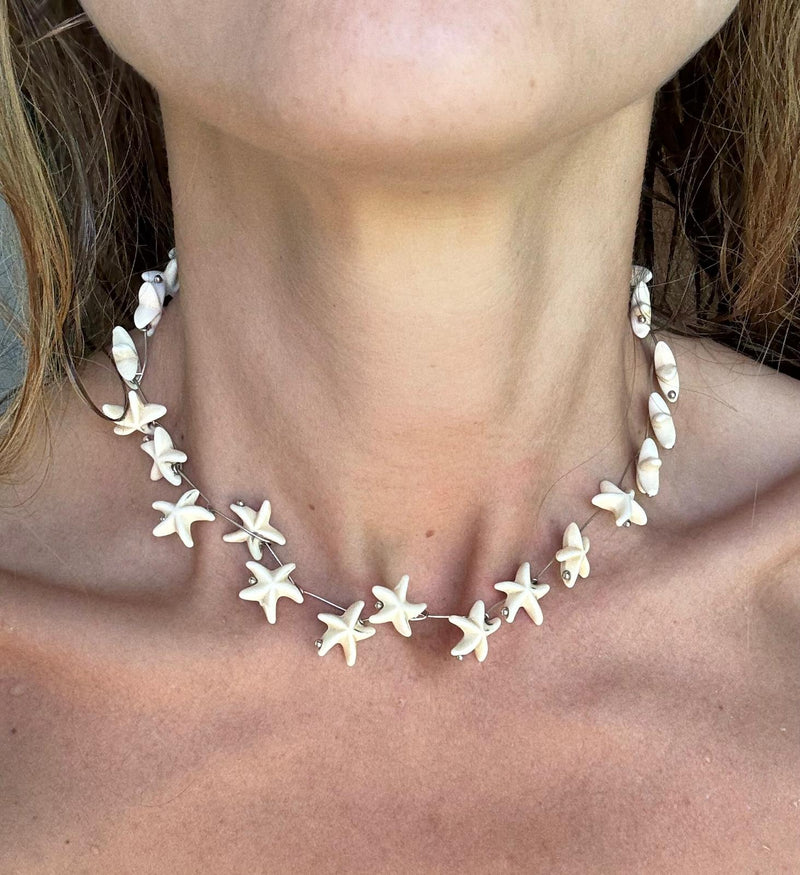 Collar estrellas plata