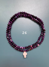 Collar / pulsera piedras cruz