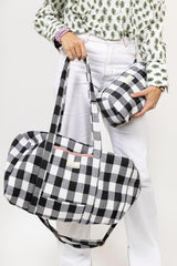 Bolsa viaje vichy negro