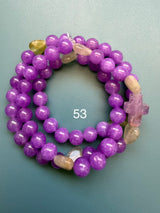 Rosario pulsera collar corazón