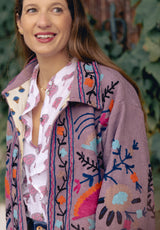 Chaqueta corta morada