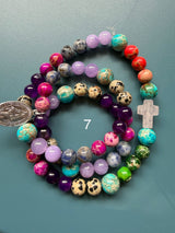 Rosario pulsera collar medalla