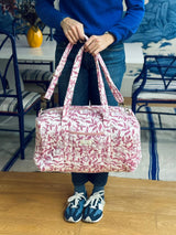 Bolsa viaje estampado rosa