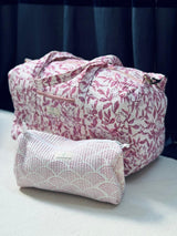 Bolsa viaje estampado rosa