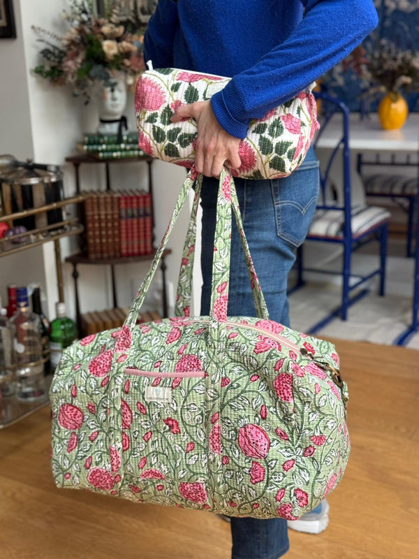 Bolsa viaje estampado verde