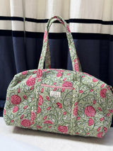 Bolsa viaje estampado verde